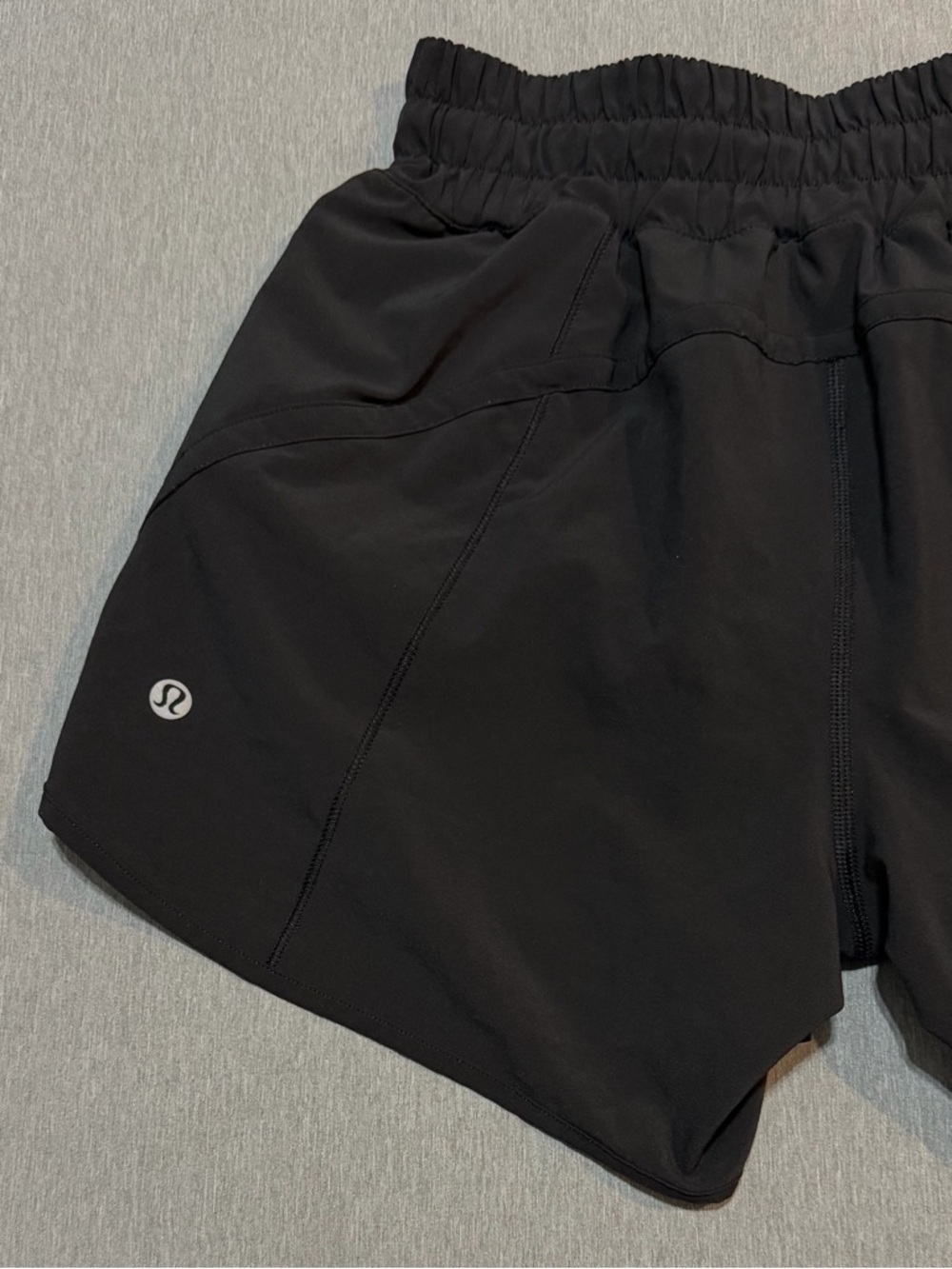 Lululemon Track That Shorts 5” Black Size 4 Mid Rise Lined Running - Picture 4 of 12